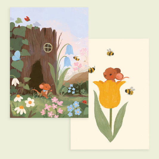 Flora's Postcard Set
