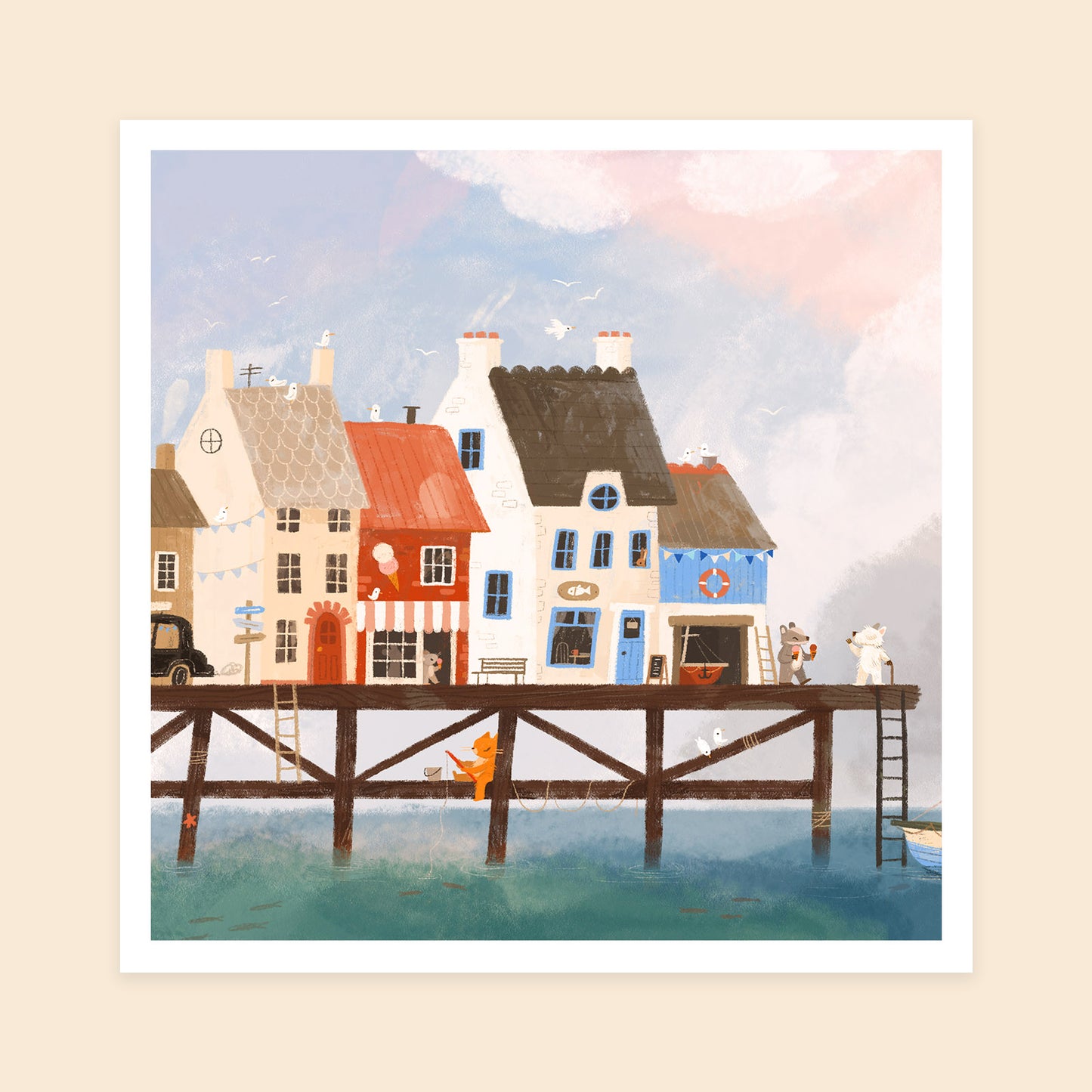 By The Sea Print