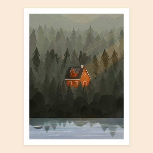 Nordic Cabin Print