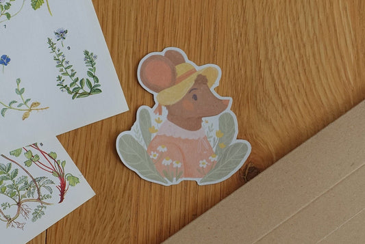 Spring Mouse Sticker