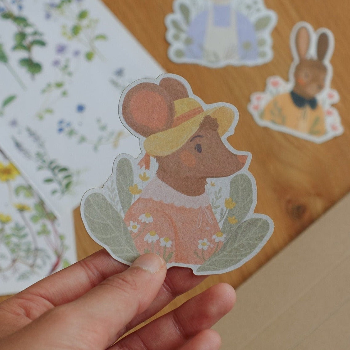 Spring Mouse Sticker